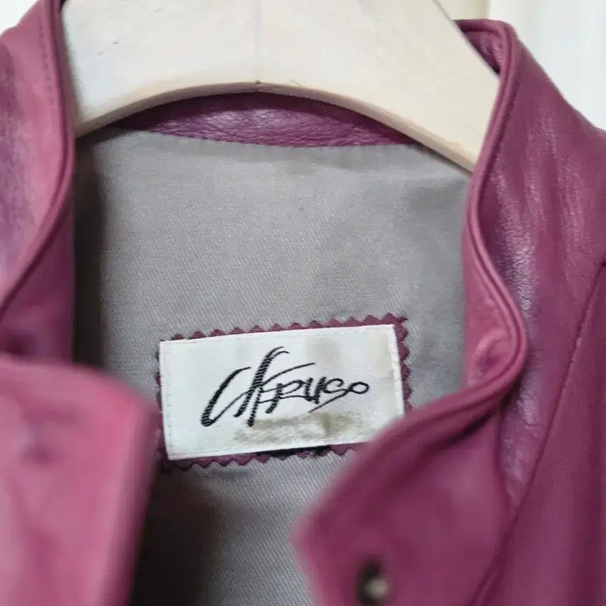 [BUNJANG] AffIrmo Magenta Lambskin Jacket / AffIrmo 마젠타 양가죽 여성 자켓