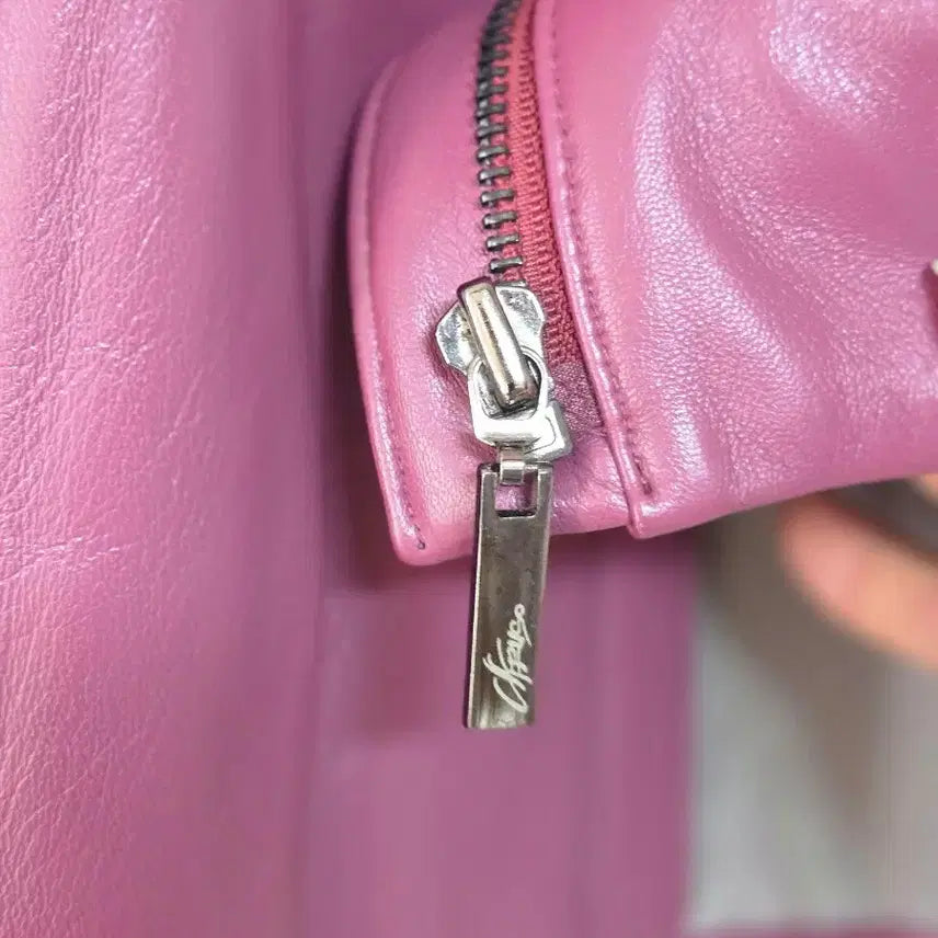 [BUNJANG] AffIrmo Magenta Lambskin Jacket / AffIrmo 마젠타 양가죽 여성 자켓