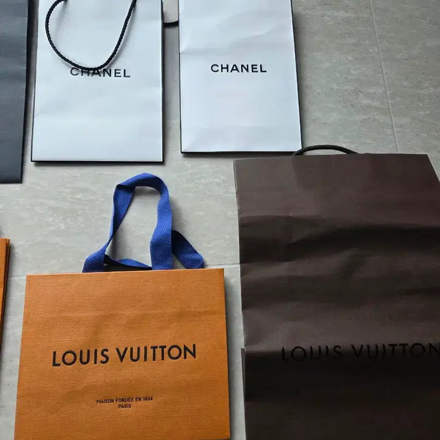 [BUNJANG] Louis Vuitton, Gucci, Chanel Shopping Bag Bundle Set (Small) / 루이비통/구찌/샤넬 쇼핑백 일괄