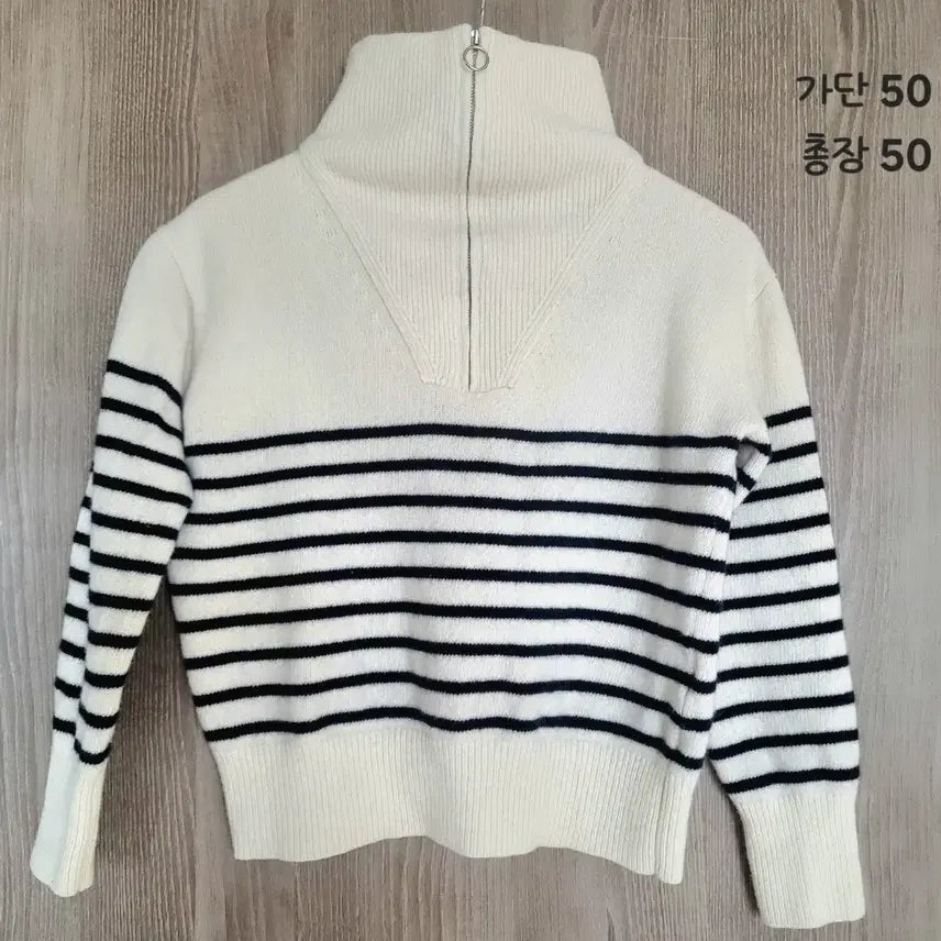 [BUNJANG] SOUL Half-Zip Knit Sweater / 소울  반집업 니트