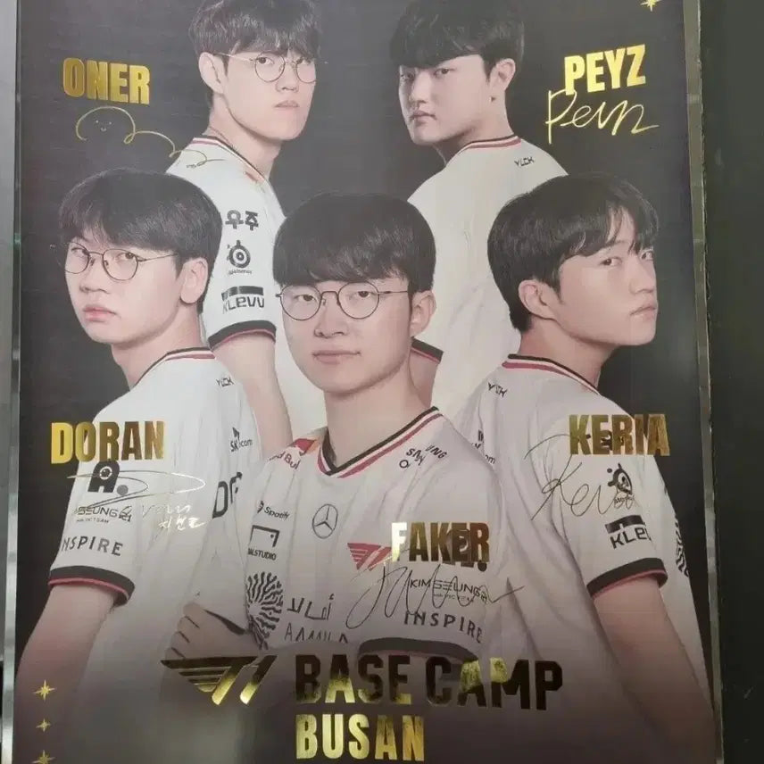 [BUNJANG] T1 LCK Team Large Bromide Poster / T1 LCK 선수단 대형 브로마이드 포스터