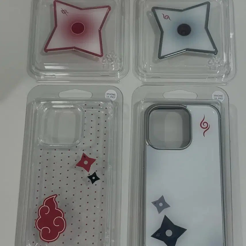 [BUNJANG] Naruto Anosa Itachi Phone Case GripTok Set for iPhone 14 Pro / 나루토 아노사 폰케이스 이타치 암부 그립톡 아이폰 14pro