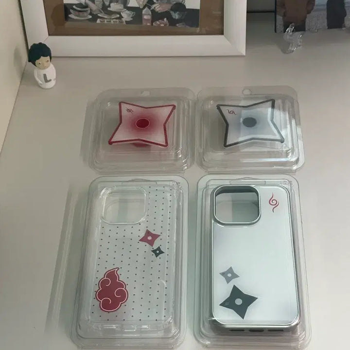 [BUNJANG] Naruto Anosa Itachi Phone Case GripTok Set for iPhone 14 Pro / 나루토 아노사 폰케이스 이타치 암부 그립톡 아이폰 14pro
