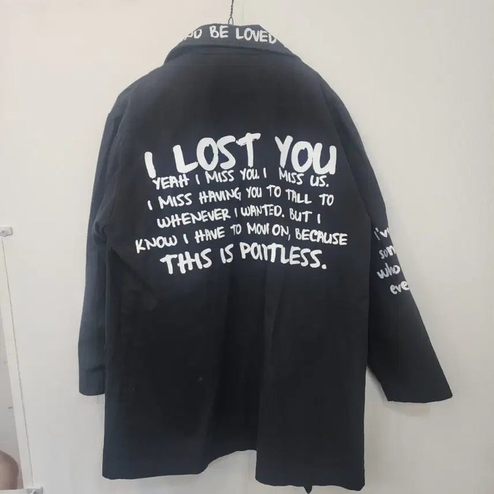 [BUNJANG] VAN AKE Lettering Black Jacket / 반 에이크 VAN AKE  레터링 블랙  자켓 free