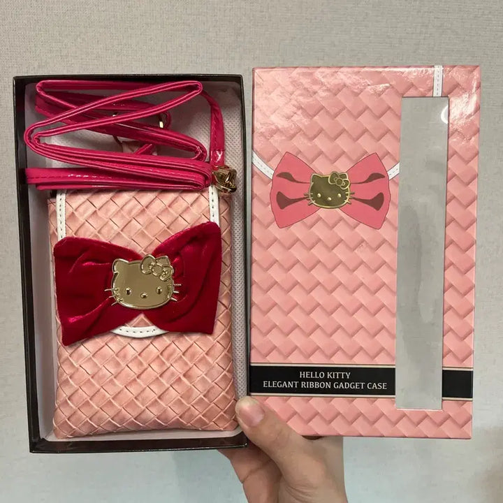 [BUNJANG] Hello Kitty Elegant Ribbon Gadget Case / 빈티지 헬로키티 엘레강트 리본 가젯 케이스