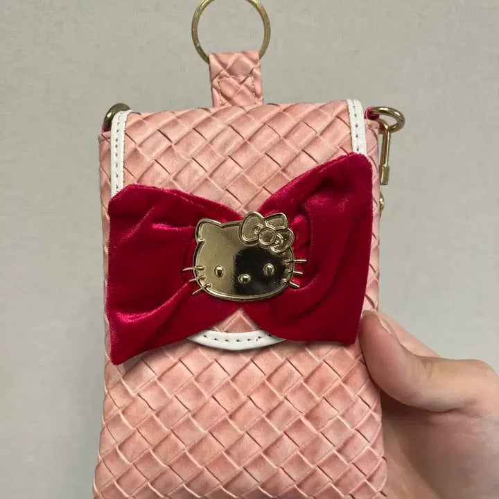 [BUNJANG] Hello Kitty Elegant Ribbon Gadget Case / 빈티지 헬로키티 엘레강트 리본 가젯 케이스