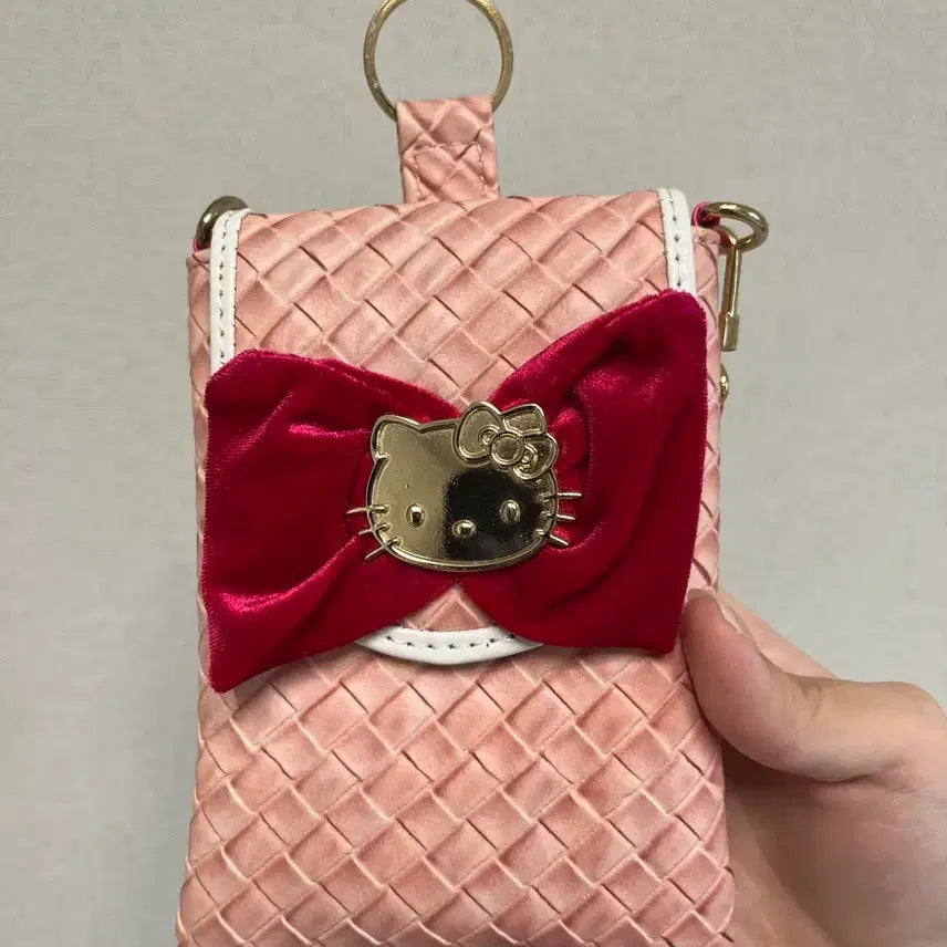 [BUNJANG] Hello Kitty Elegant Ribbon Gadget Case / 빈티지 헬로키티 엘레강트 리본 가젯 케이스