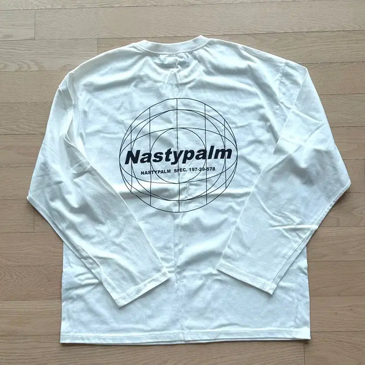 [BUNJANG] Nastypalm Long Sleeve T-Shirt White / [빈티지, 상태 좋음!,예쁨, 편함] Nastypalm 긴팔티셔츠 화이트