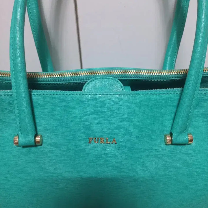 [BUNJANG] Furla Tote and Shoulder Bag Mint / 훌라 토트백 겸 숄더백  민트