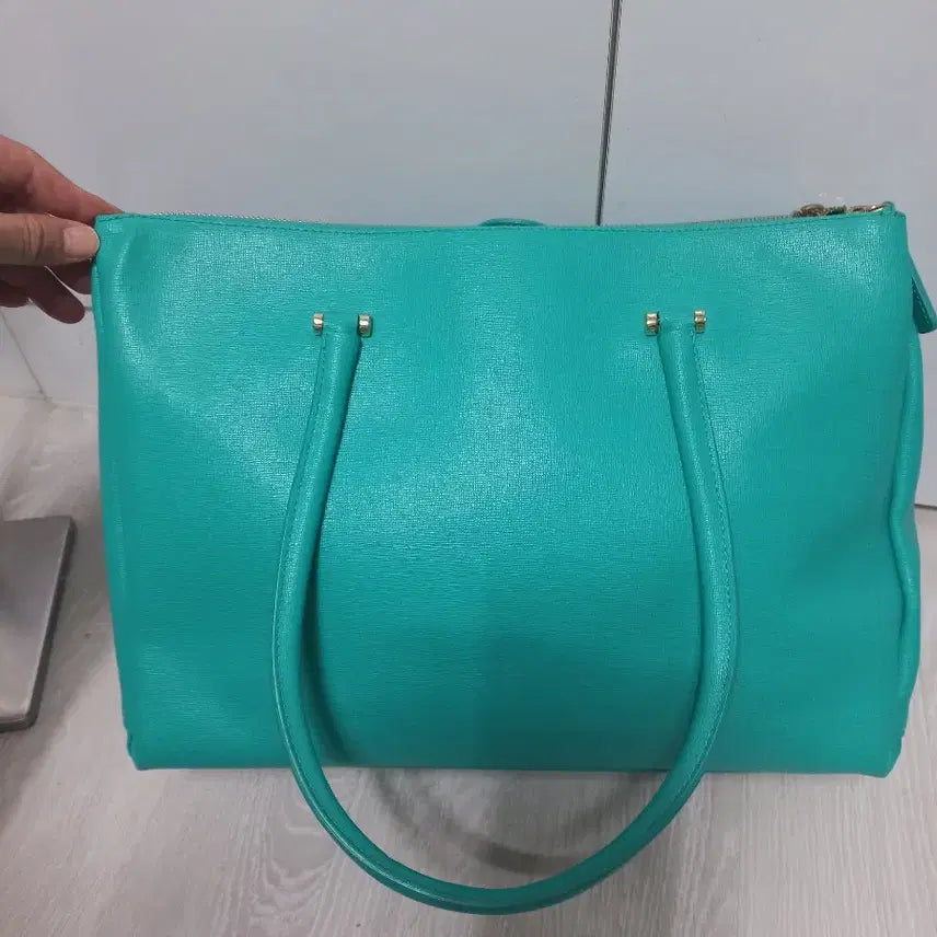 [BUNJANG] Furla Tote and Shoulder Bag Mint / 훌라 토트백 겸 숄더백  민트