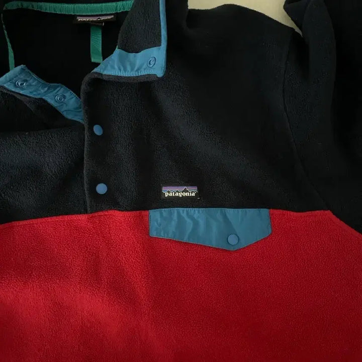 [BUNJANG] Patagonia Synchilla Navy Red Fleece Jacket / 파타고니아 신칠라 네이비레드 L