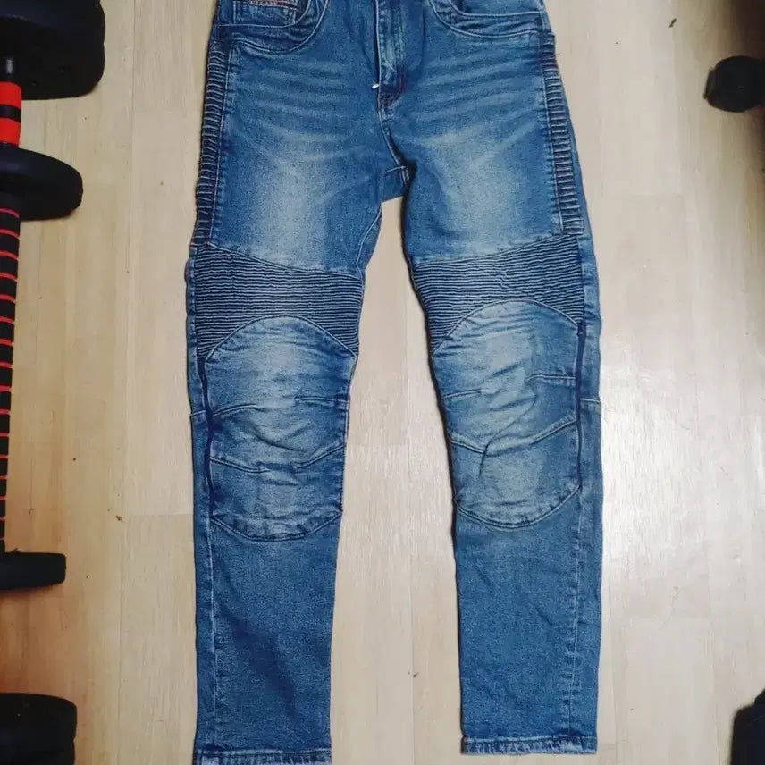 [BUNJANG] Black Viczal Biker Jeans / 바이커진 중청 30 레어 라이딩진 블랙비자칼 제다이