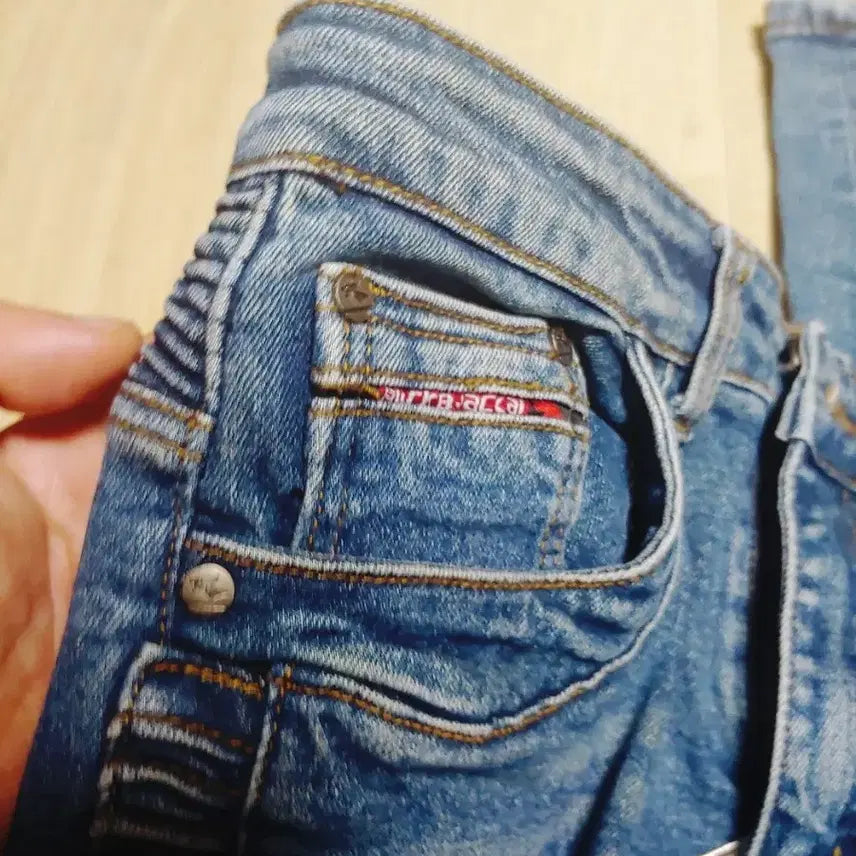 [BUNJANG] Black Viczal Biker Jeans / 바이커진 중청 30 레어 라이딩진 블랙비자칼 제다이