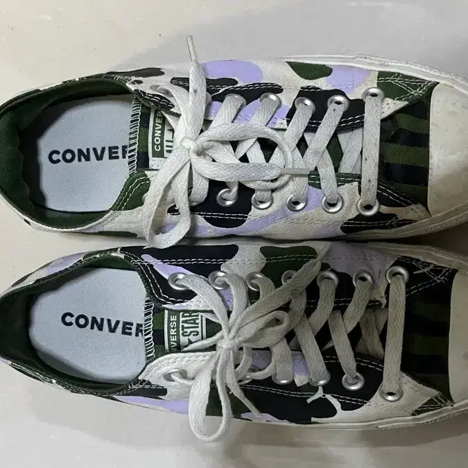 [BUNJANG] Converse All Star Low Camo Vintage Sneakers / 빈티지 컨버스 올스트 로우 카모