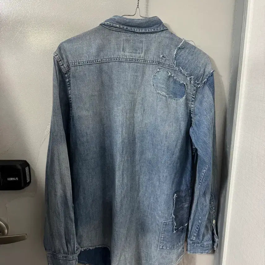[BUNJANG] Polo Ralph Lauren Chambray Denim Shirt / 폴로 랄프 로렌 100 신형라벨 국내매장판 샴브레이 데님 인디고