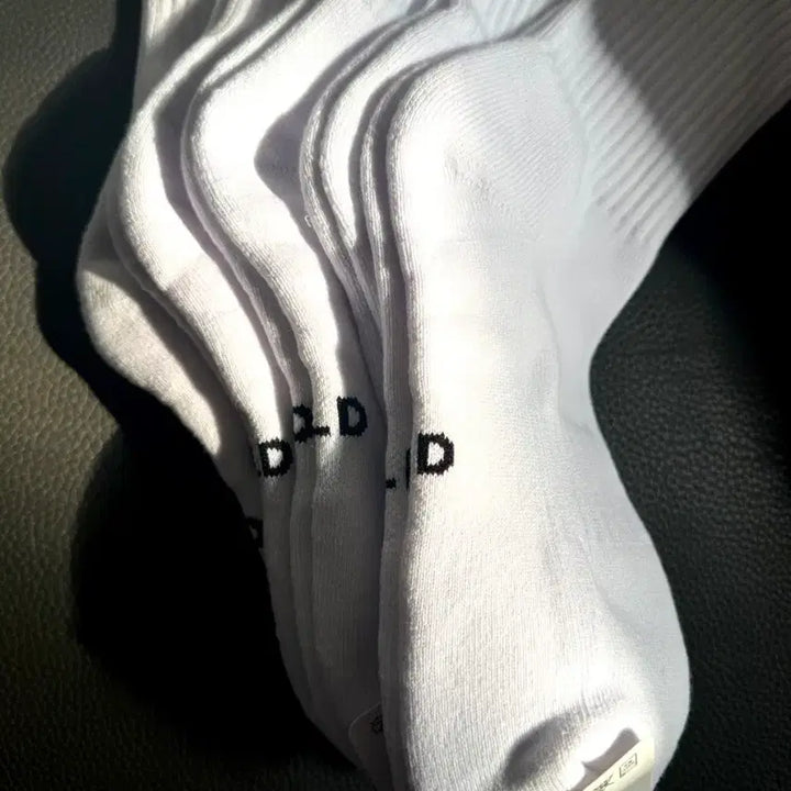 [BUNJANG] Under Armour White Sports Socks (5-Pair Set) / 언더아머 흰색 스포츠 양말 5족세트