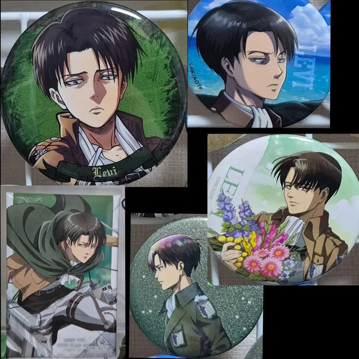 [BUNJANG] Levi Can Badge Bundle Set / (일괄) 리바이 캔뱃지 빅 캔뱃지 사각 스탠드