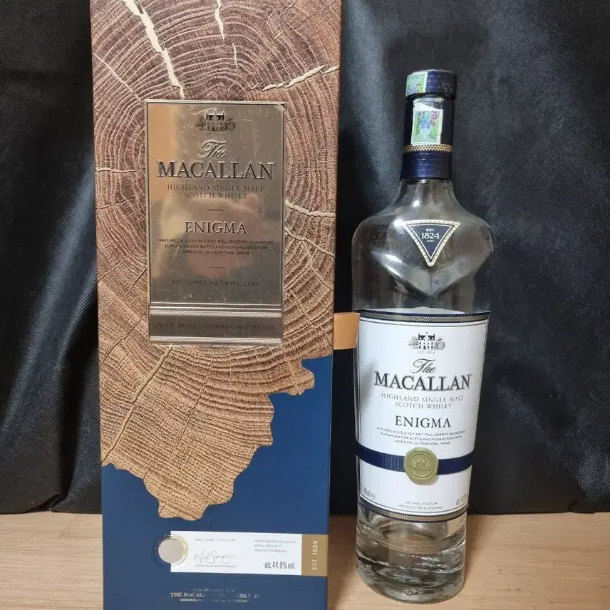 [BUNJANG] Macallan Enigma Nick Savage Signed Edition Bottle &amp; Case / 맥캘란 이니그마 닉세비지 사인 버젼 공병&amp;케이스