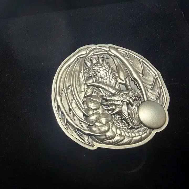 [BUNJANG] Fiji Dragon 2oz High Relief Antique Silver Coin / 2024 푸지 드래곤 하이릴리프 2온스 엔티크 은화