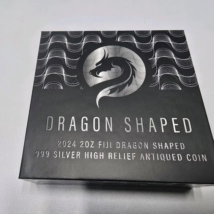 [BUNJANG] Fiji Dragon 2oz High Relief Antique Silver Coin / 2024 푸지 드래곤 하이릴리프 2온스 엔티크 은화