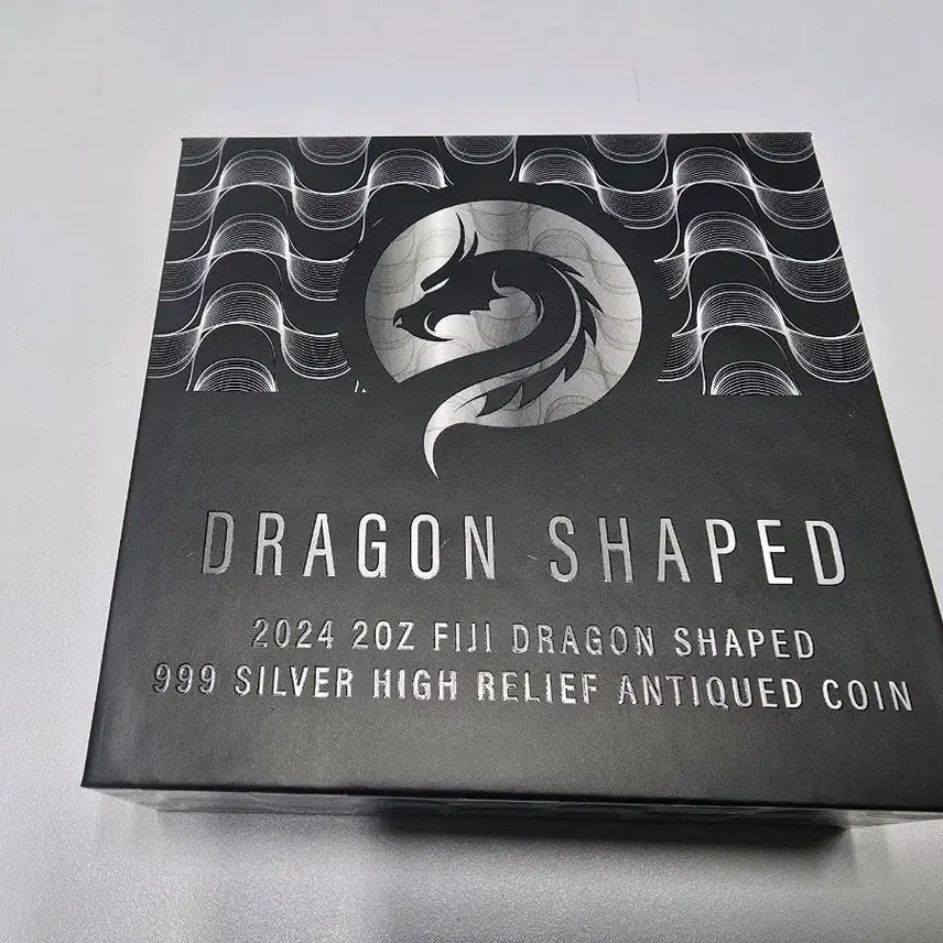 [BUNJANG] Fiji Dragon 2oz High Relief Antique Silver Coin / 2024 푸지 드래곤 하이릴리프 2온스 엔티크 은화