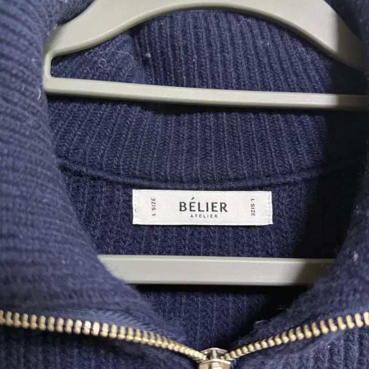 [BUNJANG] Belier Half Zip-up Knit Navy / [L] 벨리에 하프집업 니트 (참버전) 네이비