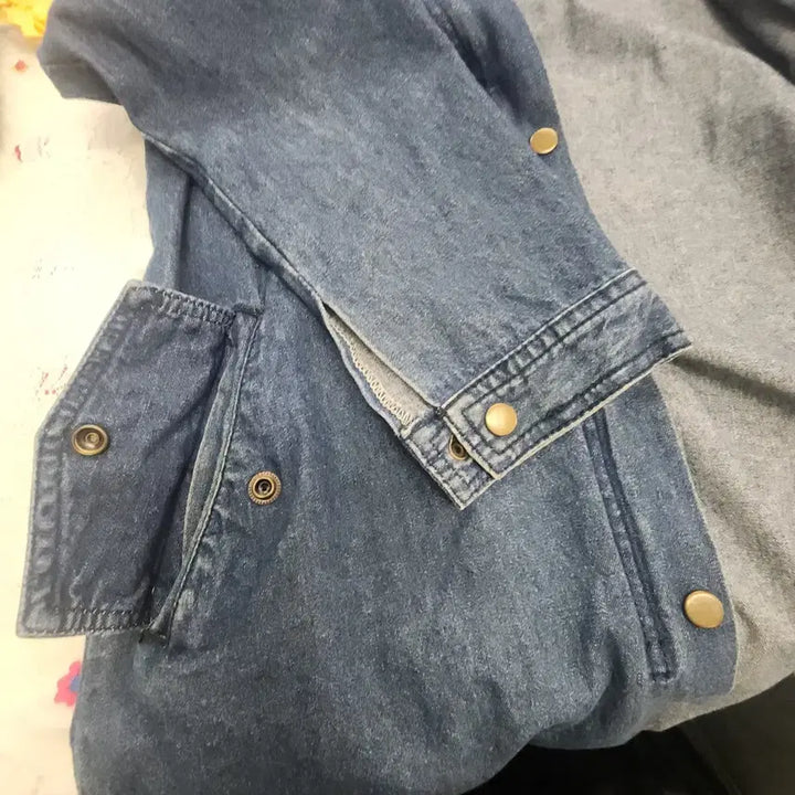 [SOLD OUT] 플라스틱 아일랜드 롱 데님 자켓/넉넉한 XS사이즈