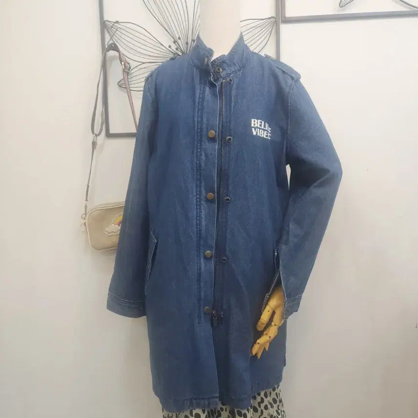 [SOLD OUT] 플라스틱 아일랜드 롱 데님 자켓/넉넉한 XS사이즈