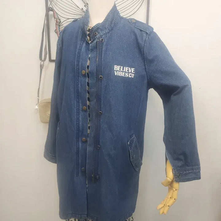 [SOLD OUT] 플라스틱 아일랜드 롱 데님 자켓/넉넉한 XS사이즈
