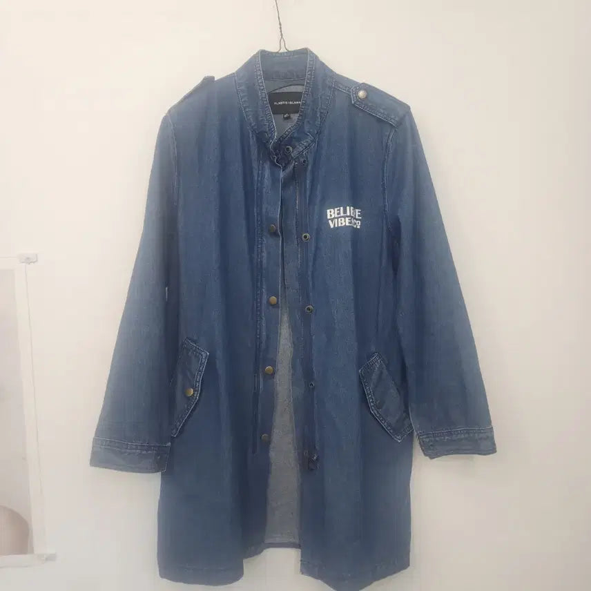[SOLD OUT] 플라스틱 아일랜드 롱 데님 자켓/넉넉한 XS사이즈