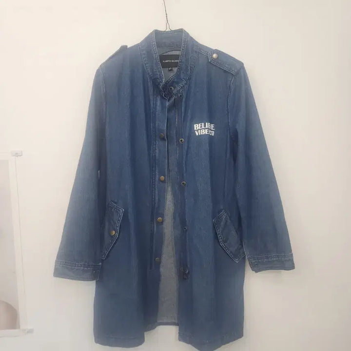 [SOLD OUT] 플라스틱 아일랜드 롱 데님 자켓/넉넉한 XS사이즈