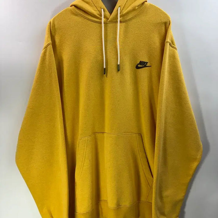 [BUNJANG] Nike Embroidered Logo Oversized Hoodie Yellow Mustard XXL / [XXL] 나이키 자수 로고 오버핏 후드티 옐로우 머스타드 3.5