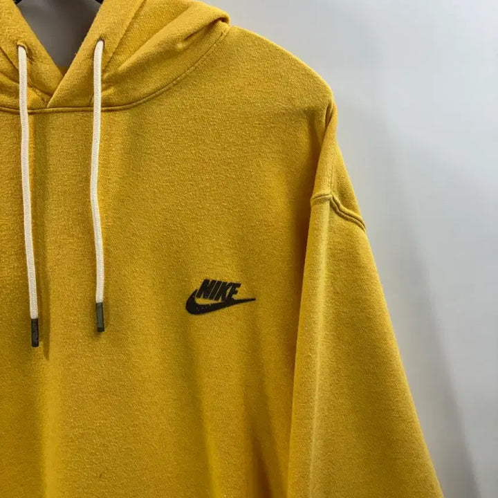 [BUNJANG] Nike Embroidered Logo Oversized Hoodie Yellow Mustard XXL / [XXL] 나이키 자수 로고 오버핏 후드티 옐로우 머스타드 3.5
