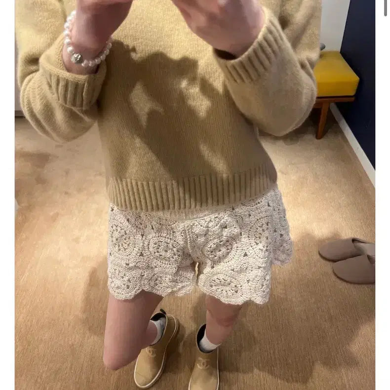 [BUNJANG] Moee Lace Shorts / moee 모에 레이스 쇼츠