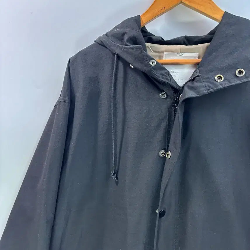 [BUNJANG] BALLOW9 Oversized Hooded Parka Black Limited Edition / [FREE] 발로우9 BALLOW9 후드 파카 블랙 오버핏 4.9