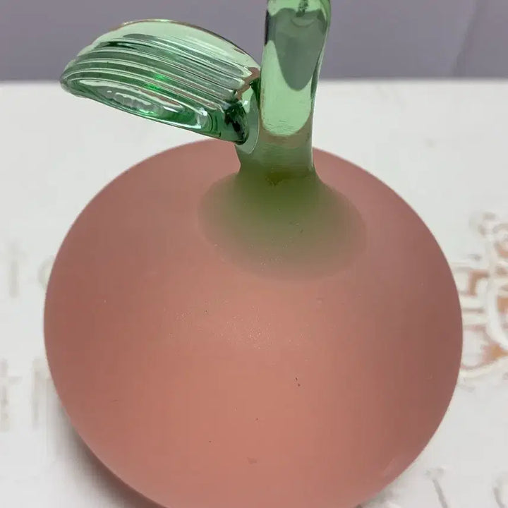 [SOLD OUT] 빈티지 글라스 사과 문진