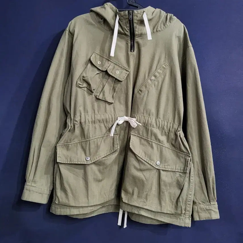 [BUNJANG] Vintage Style Khaki Oversized Jacket / 체크 오버핏 자켓