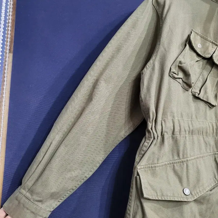 [BUNJANG] Vintage Style Khaki Oversized Jacket / 체크 오버핏 자켓
