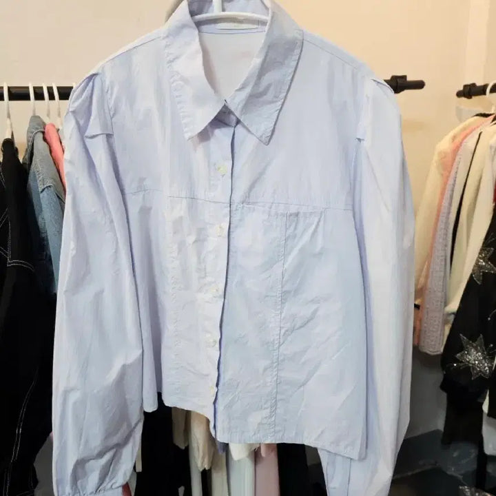 [BUNJANG] Light Blue Oversized Shirt / 연청색 남방 셔츠