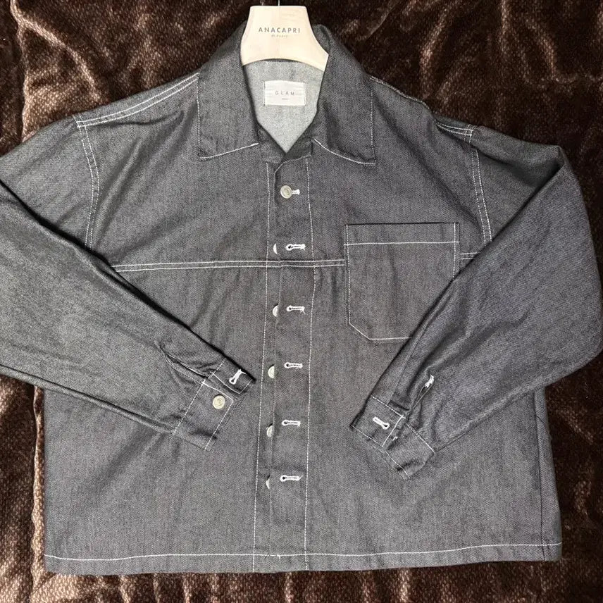 [BUNJANG] GLAM Denim Shirt Jacket / GLAM 데님 셔츠 자켓 긴팔