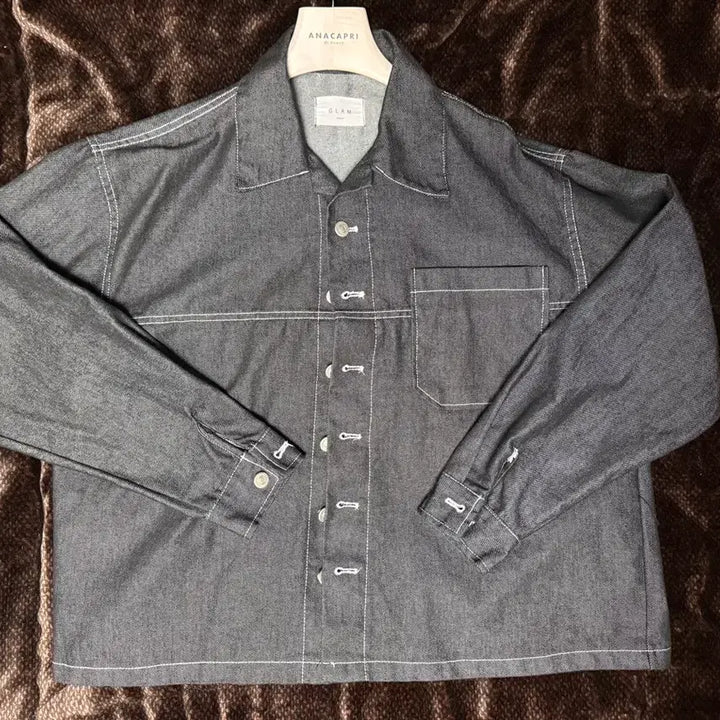 [BUNJANG] GLAM Denim Shirt Jacket / GLAM 데님 셔츠 자켓 긴팔