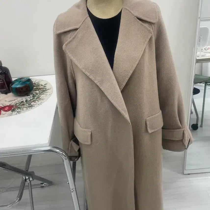 [BUNJANG] G by Izzat Da Semi-long Wool Coat / 지바이지센롱코트 울베이지