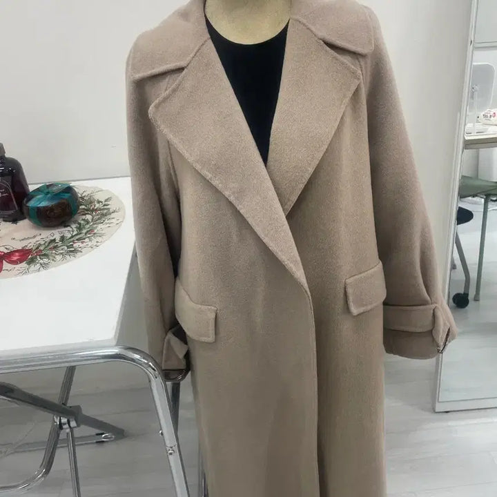 [BUNJANG] G by Izzat Da Semi-long Wool Coat / 지바이지센롱코트 울베이지