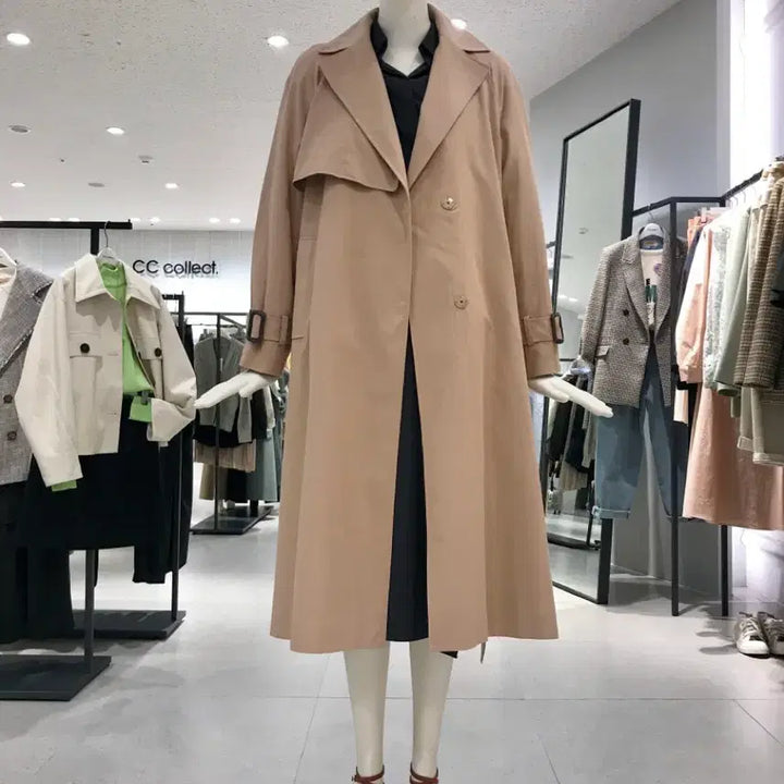 [BUNJANG] Unbranded Beige Long Trench Coat - Women&