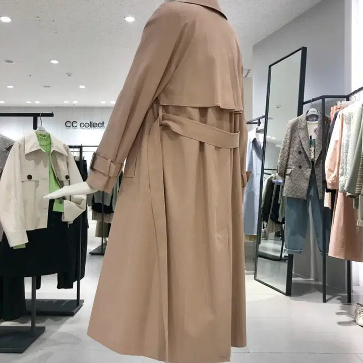 [BUNJANG] Unbranded Beige Long Trench Coat - Women&