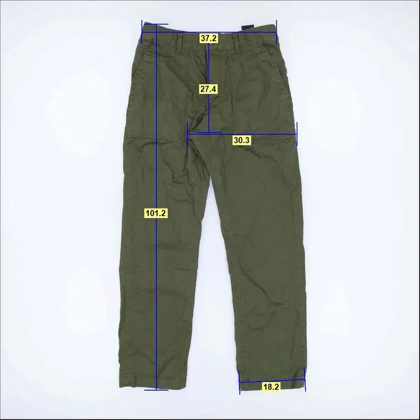 [SOLD OUT] [M] 유니폼브릿지 카키 면팬츠 1219H2