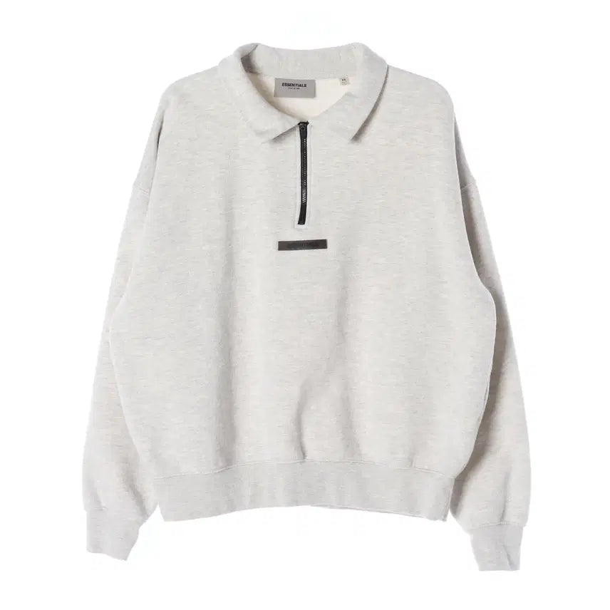 [BUNJANG] Fear of God Essentials Mock Neck Half Zip Sweatshirt / 에센셜 피어 오브 갓 21SS 모크넥 하프집 맨투맨 공용