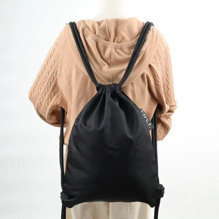 [BUNJANG] Trimming Bird TMB 25FW String Backpack Nylon Black / 트리밍버드 TMB 25FW 스트링 백팩 나일론 블랙