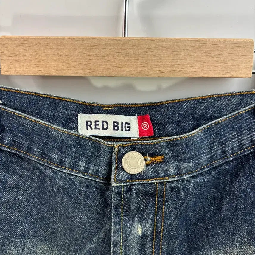 [BUNJANG] RED BIG Wide Denim Shorts / [44-46/빅사이즈] RED BIG 빈티지 힙합 와이드 데님 반바지 3
