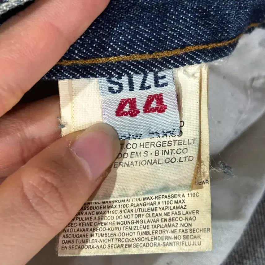 [BUNJANG] RED BIG Wide Denim Shorts / [44-46/빅사이즈] RED BIG 빈티지 힙합 와이드 데님 반바지 3
